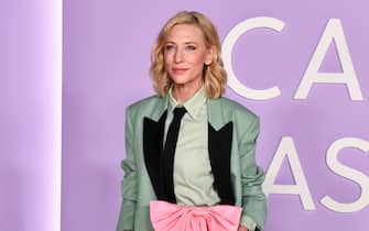 Cate Blanchett walking on the red carpet at the Green Carpet Fashion Awards held at NeueHouse Hollywood, CA on March 9, 2023. (Photo by Anthony Behar/Sipa USA