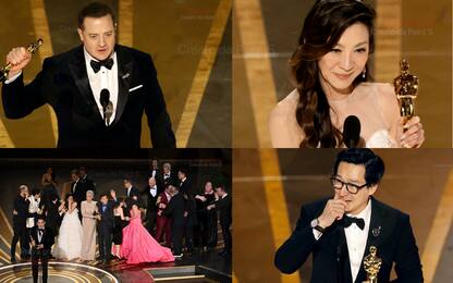 Oscar 2023, tutti i vincitori da Brendan Fraser a Michelle Yeoh. FOTO