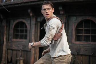 Tom Holland stars as Nathan Drake in Columbia Pictures' UNCHARTED.  photo by: Clay Enos