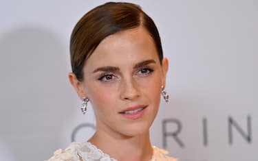 English actress Emma Watson arrives for the first ever Caring Women Care Dinner at the Park Avenue Pool in New York City on September 15, 2022.  The event is a fundraiser for organizations dedicated to ending gender-based violence.  (Photo by ANGELA WEISS/AFP) (Photo by ANGELA WEISS/AFP via Getty Images)