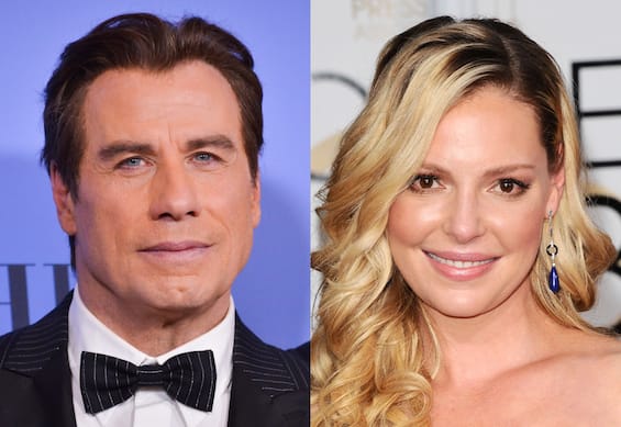 John Travolta and Katherine Heigl star in the comedy That’s Amore