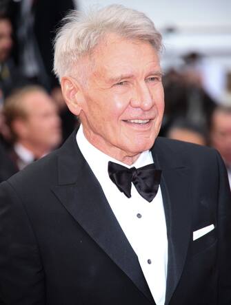 CANNES, FRANCE - MAY 18: Harrison Ford attends the "Indiana Jones And The Dial Of Destiny" red carpet during the 76th annual Cannes film festival at Palais des Festivals on May 18, 2023 in Cannes, France. (Photo by Daniele Venturelli/WireImage)