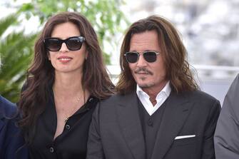 French actress, director and scriptwriter MaÃ¯wenn (MaÃ¯wenn Le Besco) and american actor Johnny Depp  at Cannes Film Festival 2023.  Jeanne du Barry Photocall. Cannes (France), May 17th, 2023  (Photo by Rocco Spaziani/Archivio Spaziani/Mondadori Portfolio via Getty Images)
