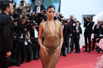 CANNES, FRANCE - MAY 23: Cindy Kimberly attends the "Asteroid City" red carpet during the 76th annual Cannes film festival at Palais des Festivals on May 23, 2023 in Cannes, France. (Photo by Vittorio Zunino Celotto/Getty Images)