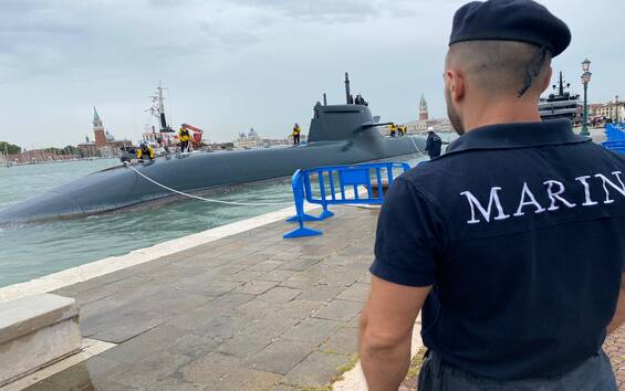 Venice Film Festival, the Romeo Romei submarine on the Lido for the film Comandante
