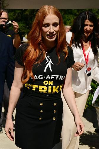Venice Film Festival 2023, Jessica Chastain brings the actors’ strike to the Lido.  PHOTO