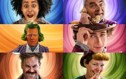 Wonka, i poster del film con Timothée Chalamet