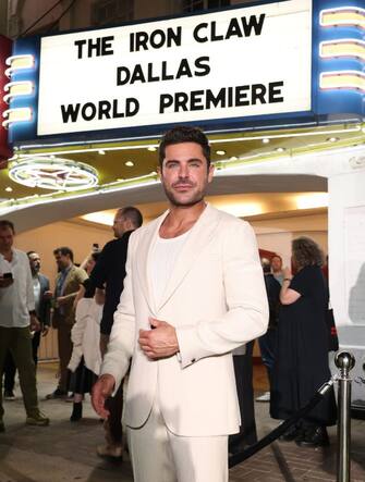 The Iron Claw, Zac Efron and Jeremy Allen White at the world premiere