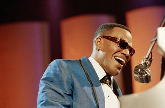 Film Title: Ray. Pictured: JAMIE FOXX as Ray Charles.