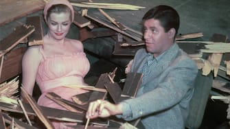 Anita Ekberg, Jerry Lewis, "Hollywood or Bust" (1956) Paramount Pictures File Reference # 33848-359THA