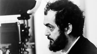 (Original Caption) Stanley Kubrick, producer-director of A Clockwork Orange, a Warner Bros. release. Based on the novel by Anthony Burgess, the film was adapted to the screen by Kubrick. Photo shows Kubrick in profile, close-up, behind the camera.