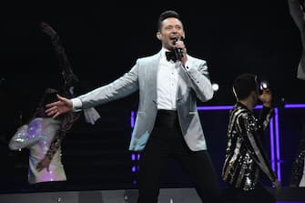NEW YORK, NY - JUNE 29:  Hugh Jackman performs onstage during Hugh Jackman The Man. The Music. The Show. at Madison Square Garden on June 29, 2019 in New York City.  (Photo by Kevin Mazur/Getty Images for HJ )