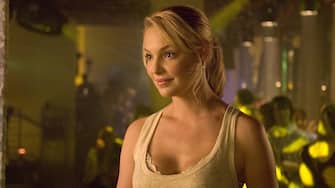 KATHERINE HEIGL as overachiever Alison in "Knocked Up", a comedy about the best thing that will ever ruin your best-laid plans: parenthood.