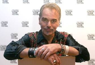 112437702 Billy Bob Thornton during The Times BFI London Film Festival 2004 - "Bad Santa" Photocall and Q and A at Odeon West End in London, England, Great Britain. (Photo by Ferdaus Shamim/WireImage)