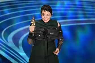 HOLLYWOOD, CALIFORNIA - FEBRUARY 24: Olivia Colman accepts the Actress in a Leading Role award for 'The Favourite' onstage during the 91st Annual Academy Awards at Dolby Theatre on February 24, 2019 in Hollywood, California. (Photo by Kevin Winter/Getty Images)