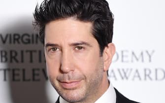 epa07565515 David Schwimmer after winning Best Comedy Entertainment Programme A League of their own's in the press room at the Virgin Media British Academy Television Awards at the Royal Festival Hall in London, Britain, 12 May 2019. The ceremony is hosted by the British Academy of Film and Television Arts (BAFTA).  EPA/NEIL HALL *** Local Caption *** 54975450