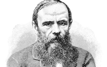 Illustration of a Fyodor Dostoevsky