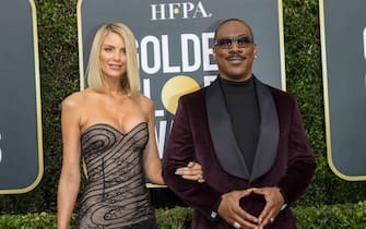 Eddie Murphy and Paige Butcher attend the 77th Annual Golden Globe Awards, Golden Globes, at Hotel Beverly Hilton in Beverly Hills, Los Angeles, USA, on 05 January 2020. | usage worldwide