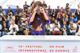 CANNES, FRANCE - MAY 25: Adele Exarchopoulos attends theÂ photocall for "Sibyl"  during the 72nd annual Cannes Film Festival on May 25, 2019 in Cannes, France. (Photo by Pascal Le Segretain/Getty Images)