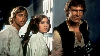 MARK HAMILL CARRIE FISHER HARRISON FORD STAR WARS: EPISODE IV - A NEW HOPE (1977)