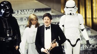 THE 50TH ANNUAL ACADEMY AWARDS - Show Coverage - Shoot Date: April 3, 1978. (Photo by Walt Disney Television via Getty Images Photo Archives/Walt Disney Television via Getty Images)
DARTH VADER;UNKNOWN;JOHN MOLLO;STORMTROOPER