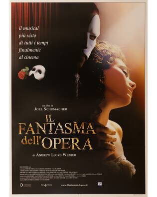 Cupenda Orecchini Il Fantasma Dell'Opera – Maschera E Rosa In Argento Sterling 925 – Gioielli Ipoallergenici Da Teatro Per Lui E Lei