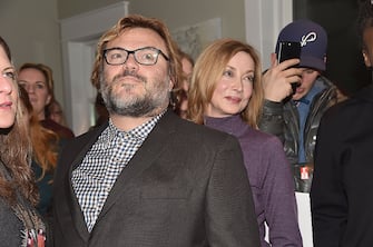 PARK CITY, UT - JANUARY 22: Actors Jack Black (L) and Sharon Lawrence attend the 3rd Annual Horizon Award Presentation at WME Lounge on January 22, 2017 in Park City, Utah.  (Photo by Alberto E. Rodriguez/Getty Images)
