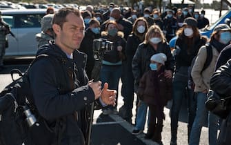 JUDE LAW as Alan Krumwiede in the thriller â€œCONTAGION,â€&#x9d; a Warner Bros. Pictures release.