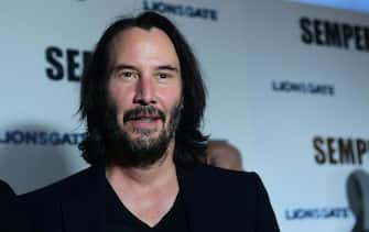 Actor Keanu Reeves arrives for Lionsgate's special screening of "Semper Fi" at the Arclight theatre in Hollywood on September 24, 2019. (Photo by Frederic J. BROWN / AFP)        (Photo credit should read FREDERIC J. BROWN/AFP via Getty Images)