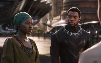 Marvel Studios' BLACK PANTHER..L to R: Nakia (Lupita Nyong'o), T'Challa/Black Panther (Chadwick Boseman) ..Ph: Film Frame..©Marvel Studios 2018