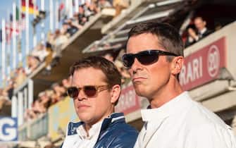 Matt Damon and Christian Bale in Twentieth Century Fox’s FORD V. FERRARI.