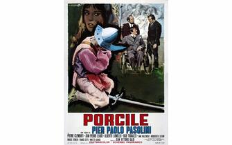 The poster of Porcile