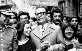 A scene from the film Salvador Allende