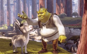 Una scena del film "Shrek",  diretto da Andrew Adamson e Vicky Jenson, uscito nelle sale Usa il 18 maggio 2001