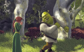 Una scena del film "Shrek",  diretto da Andrew Adamson e Vicky Jenson, uscito nelle sale Usa il 18 maggio 2001