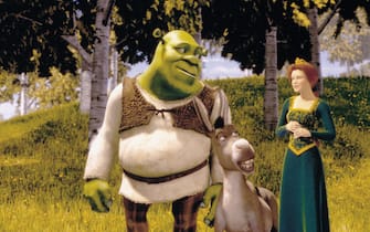 Una scena del film "Shrek",  diretto da Andrew Adamson e Vicky Jenson, uscito nelle sale Usa il 18 maggio 2001