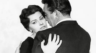 Sophia Loren and Anthony Quinn, "The Black Orchid" 1958 Paramount  File Reference # 31537_198