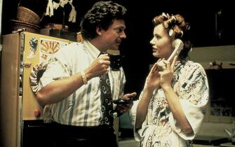 Christopher McDonald e Geena Davis sul set di Thelma and Louise Christopher McDonald in una scena di Thelma and Louise