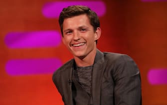 Tom Holland during the filming for the Graham Norton Show at BBC Studioworks 6 Television Centre, Wood Lane, London, to be aired on BBC One on Friday evening.