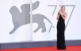VENICE, ITALY - SEPTEMBER 12: Vanessa Kirby walks the red carpet ahead of closing ceremony at the 77th Venice Film Festival on September 12, 2020 in Venice, Italy. (Photo by Daniele Venturelli/WireImage)
