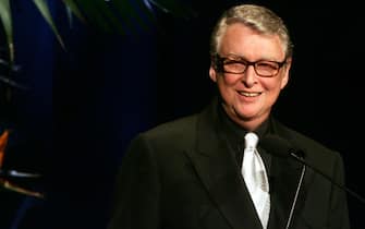BEVERLY HILLS, CA - FEBRUARY 19:  Director Mike Nichols presents the "Lacoste Career Achievment award for Film" onstage at the 7th Annual Costume Designers Guild Awards at the Beverly Hilton Hotel on February 19, 2005 in Beverly Hills, California.  (Photo by Frazer Harrison/Getty Images)
