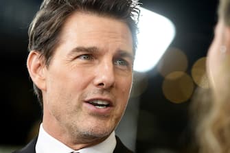 WASHINGTON, DC - JULY 22:  [EDITOR'S NOTE: color version] Tom Cruise attends the U.S. Premiere of "Mission: Impossible - Fallout" at Smithsonian's National Air and Space Museum on July 22, 2018 in Washington, DC.  (Photo by Shannon Finney/Getty Images)