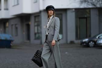BERLIN, GERMANY - DECEMBER 08: Nicole Poturalski wearing complete Dior look on December 08, 2020 in Berlin, Germany. (Photo by Jeremy Moeller/Getty Images)