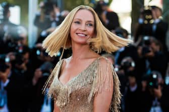 CANNES, FRANCE - MAY 28:  Uma Thurman attends the Closing Ceremony of the 70th annual Cannes Film Festival at Palais des Festivals on May 28, 2017 in Cannes, France.  (Photo by Matthias Nareyek/Getty Images)