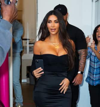 NEW YORK, NEW YORK - OCTOBER 24: Kim Kardashian at ULTA Beauty on October 24, 2019 in New York City. (Photo by Jackson Lee/GC Images)