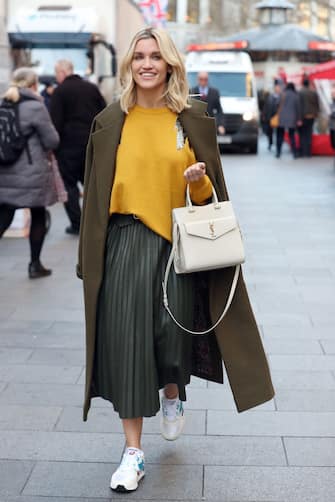 LONDON, ENGLAND - DECEMBER 09:  Ashley Roberts leaving Heart Radio Studios on December 09, 2019 in London, England. (Photo by Neil Mockford/GC Images)