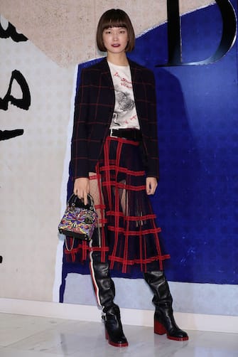 SEOUL, SOUTH KOREA - AUGUST 29:  Model Song Kyung-Ah attends the photocall for Dior 2018 F/W Collection Pop Up Store Opening at the Lotte Department Store on August 29, 2018 in Seoul, South Korea.  (Photo by Han Myung-Gu/WireImage)