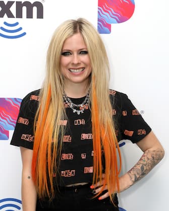 LOS ANGELES, CALIFORNIA - FEBRUARY 11: Avril Lavigne attends day three of SiriusXM at Super Bowl LVI on February 11, 2022 in Los Angeles, California. (Photo by Anna Webber/Getty Images for SiriusXM)