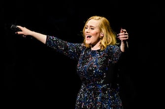 BERLIN, GERMANY - MAY 07:  Singer Adele performs live on stage during a concert at Mercedes-Benz Arena on May 07, 2016 in Berlin, Germany.  (Photo by Stefan Hoederath/Getty Images for September Management)