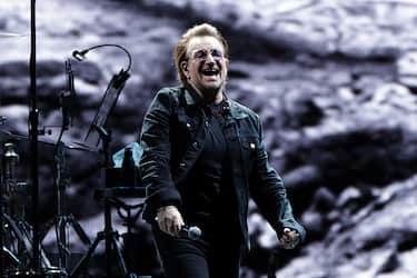 SEOUL, SOUTH KOREA - DECEMBER 08: Bono of U2 performs on stage during 'U2 The Joshua Tree Tour 2019' at the Gocheok Sky Dome on December 08, 2019 in Seoul, South Korea. (Photo by Han Myung-Gu/WireImage)